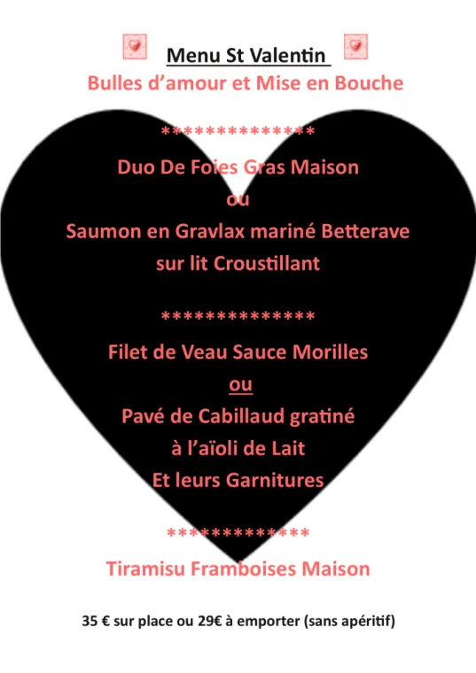 Saint Valentin 2022, Villers-le-Lac, Hôtel-Restaurant Les Cygnes