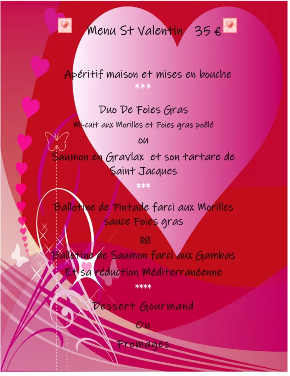 Saint Valentin 2023, Pensez à réserver au 03 81 68 13 36, Villers-le-Lac, Hôtel-Restaurant Les Cygnes